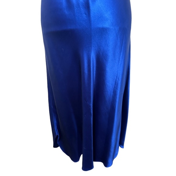 Vintage Victoria’s secret gold label 100% SILK Blue dress M - Picture 7 of 16